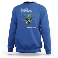 Jersey Devil Sweatshirt Home Of New Jersey Est 1735 Cryptid Gift - Wonder Print Shop