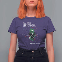 Jersey Devil T Shirt For Women Home Of New Jersey Est 1735 Cryptid Gift - Wonder Print Shop