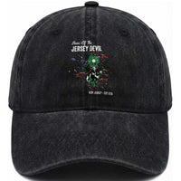 Jersey Devil Washed Cotton Baseball Cap Home Of New Jersey Est 1735 Cryptid Gift