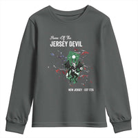 Jersey Devil Youth Sweatshirt Home Of New Jersey Est 1735 Cryptid Gift - Wonder Print Shop