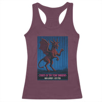 Jersey Devil Racerback Tank Top Creep Of The Pine Barrens New Jersey Est 1735 - Wonder Print Shop