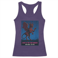 Jersey Devil Racerback Tank Top Creep Of The Pine Barrens New Jersey Est 1735 - Wonder Print Shop