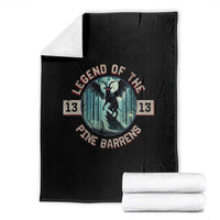 Jersey Devil Throw Blanket Cryptid Gift Legend Of The Pine Barrens - Wonder Print Shop