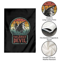 The Jersey Devil Garden Flag Retro Vintage New Jersey Cryptid - Wonder Print Shop