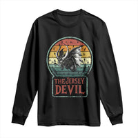 The Jersey Devil Long Sleeve Shirt Retro Vintage New Jersey Cryptid - Wonder Print Shop