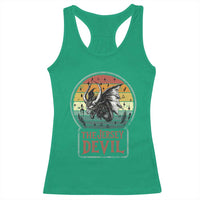 The Jersey Devil Racerback Tank Top Retro Vintage New Jersey Cryptid - Wonder Print Shop