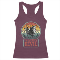 The Jersey Devil Racerback Tank Top Retro Vintage New Jersey Cryptid - Wonder Print Shop