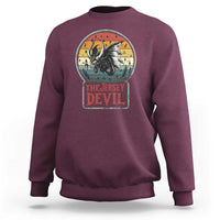 The Jersey Devil Sweatshirt Retro Vintage New Jersey Cryptid - Wonder Print Shop