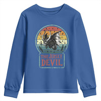 The Jersey Devil Youth Sweatshirt Retro Vintage New Jersey Cryptid - Wonder Print Shop
