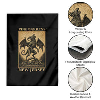 Jersey Devil Garden Flag Gothic Horror Gift Pine Barrens New Jersey - Wonder Print Shop