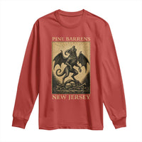 Jersey Devil Long Sleeve Shirt Gothic Horror Gift Pine Barrens New Jersey - Wonder Print Shop