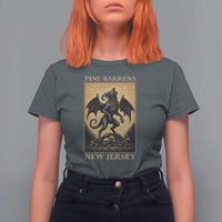 Jersey Devil T Shirt For Women Gothic Horror Gift Pine Barrens New Jersey - Wonder Print Shop