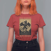 Jersey Devil T Shirt For Women Gothic Horror Gift Pine Barrens New Jersey - Wonder Print Shop
