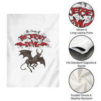 Jersey Devil Garden Flag The Curse Of The Cryptid Gothic Horror Gift - Wonder Print Shop