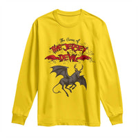 Jersey Devil Long Sleeve Shirt The Curse Of The Cryptid Gothic Horror Gift - Wonder Print Shop
