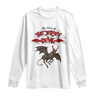 Jersey Devil Long Sleeve Shirt The Curse Of The Cryptid Gothic Horror Gift - Wonder Print Shop