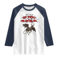Jersey Devil Raglan Shirt The Curse Of The Cryptid Gothic Horror Gift - Wonder Print Shop