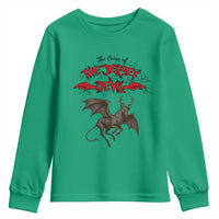 Jersey Devil Youth Sweatshirt The Curse Of The Cryptid Gothic Horror Gift - Wonder Print Shop