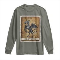 Jersey Devil Long Sleeve Shirt Horror Tarot Card Urban Legends Gift - Wonder Print Shop