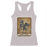 Jersey Devil Racerback Tank Top Horror Tarot Card Urban Legends Gift - Wonder Print Shop