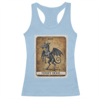 Jersey Devil Racerback Tank Top Horror Tarot Card Urban Legends Gift - Wonder Print Shop
