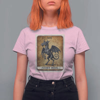 Jersey Devil T Shirt For Women Horror Tarot Card Urban Legends Gift - Wonder Print Shop