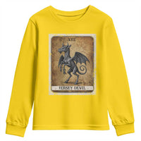 Jersey Devil Youth Sweatshirt Horror Tarot Card Urban Legends Gift - Wonder Print Shop