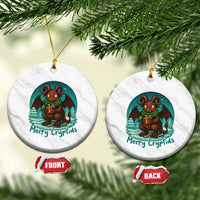Jersey Devil Ceramic Ornament Merry Cryptidmas Funny Xmas Gift - Wonder Print Shop