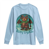Jersey Devil Long Sleeve Shirt Merry Cryptidmas Funny Christmas Gift - Wonder Print Shop