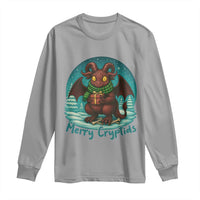 Jersey Devil Long Sleeve Shirt Merry Cryptidmas Funny Christmas Gift - Wonder Print Shop