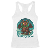 Jersey Devil Racerback Tank Top Merry Cryptidmas Funny Christmas Gift - Wonder Print Shop
