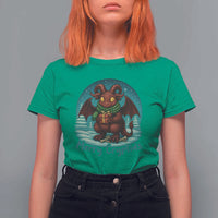 Jersey Devil T Shirt For Women Merry Cryptidmas Funny Christmas Gift - Wonder Print Shop