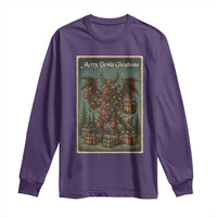 Jersey Devil Merry Devils Christmas Gift Long Sleeve Shirt - Wonder Print Shop