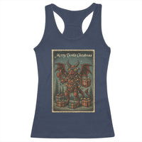 Jersey Devil Merry Devils Christmas Gift Racerback Tank Top - Wonder Print Shop