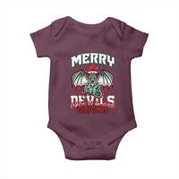 Jersey Devil Baby Onesie Merry Devils Christmas Cryptid Gift - Wonder Print Shop