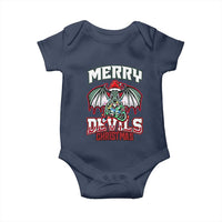 Jersey Devil Baby Onesie Merry Devils Christmas Cryptid Gift - Wonder Print Shop