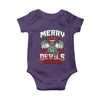 Jersey Devil Baby Onesie Merry Devils Christmas Cryptid Gift - Wonder Print Shop