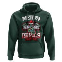 Jersey Devil Hoodie Merry Devils Christmas Cryptid Gift - Wonder Print Shop