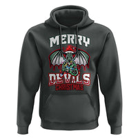 Jersey Devil Hoodie Merry Devils Christmas Cryptid Gift - Wonder Print Shop