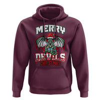 Jersey Devil Hoodie Merry Devils Christmas Cryptid Gift - Wonder Print Shop