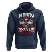 Jersey Devil Hoodie Merry Devils Christmas Cryptid Gift - Wonder Print Shop