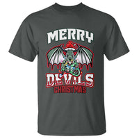 Jersey Devil T Shirt Merry Devils Christmas Cryptid Gift - Wonder Print Shop