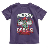 Jersey Devil Toddler T Shirt Merry Devils Christmas Cryptid Gift - Wonder Print Shop