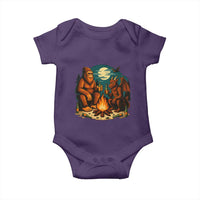 Funny Bigfoot And Jersey Devil Camping Cryptid Gift Baby Onesie - Wonder Print Shop