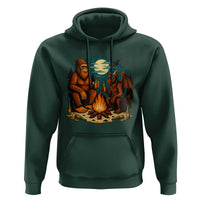 Funny Bigfoot And Jersey Devil Camping Cryptid Gift Hoodie - Wonder Print Shop