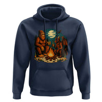 Funny Bigfoot And Jersey Devil Camping Cryptid Gift Hoodie - Wonder Print Shop