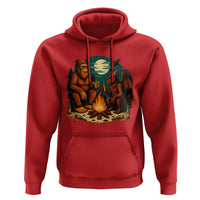 Funny Bigfoot And Jersey Devil Camping Cryptid Gift Hoodie - Wonder Print Shop