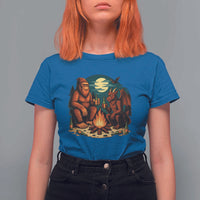 Funny Bigfoot And Jersey Devil Camping Cryptid Gift T Shirt For Women - Wonder Print Shop