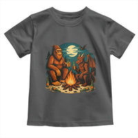 Funny Bigfoot And Jersey Devil Camping Cryptid Gift Toddler T Shirt - Wonder Print Shop