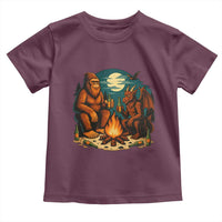 Funny Bigfoot And Jersey Devil Camping Cryptid Gift Toddler T Shirt - Wonder Print Shop